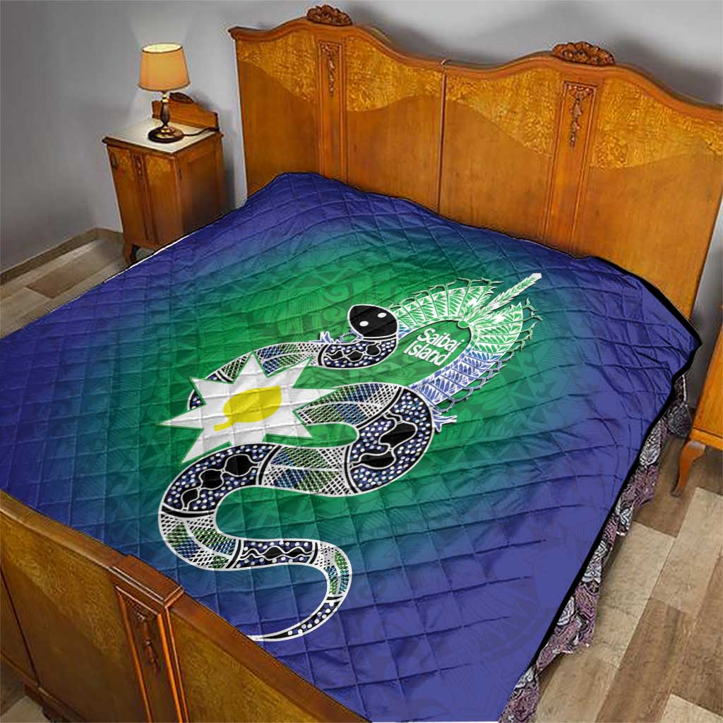 Australia Saibai Island Quilt Papuan Black Snake With Dhari