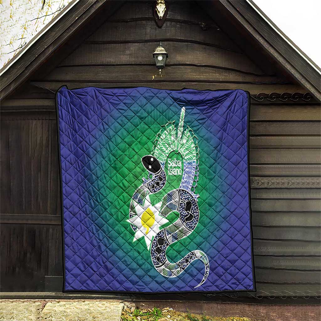 Australia Saibai Island Quilt Papuan Black Snake With Dhari