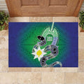 Australia Saibai Island Rubber Doormat Papuan Black Snake With Dhari