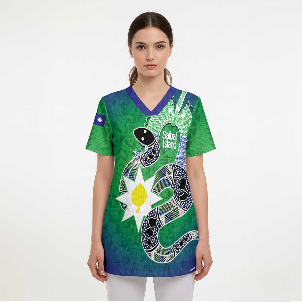 Australia Saibai Island Scrub Top Papuan Black Snake With Dhari - Aussie Hoodie