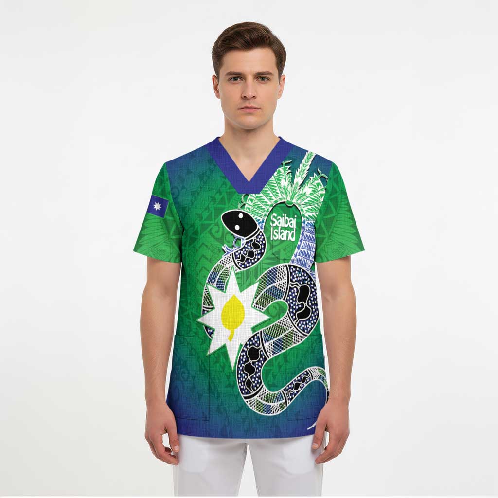Australia Saibai Island Scrub Top Papuan Black Snake With Dhari - Aussie Hoodie