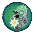 Australia Saibai Island Spare Tire Cover Papuan Black Snake With Dhari