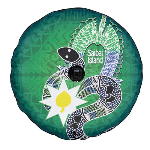 Australia Saibai Island Spare Tire Cover Papuan Black Snake With Dhari