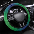 Australia Saibai Island Steering Wheel Cover Papuan Black Snake With Dhari