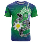 Australia Saibai Island T Shirt Papuan Black Snake With Dhari