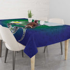 Australia Saibai Island Tablecloth Papuan Black Snake With Dhari