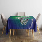 Australia Saibai Island Tablecloth Papuan Black Snake With Dhari