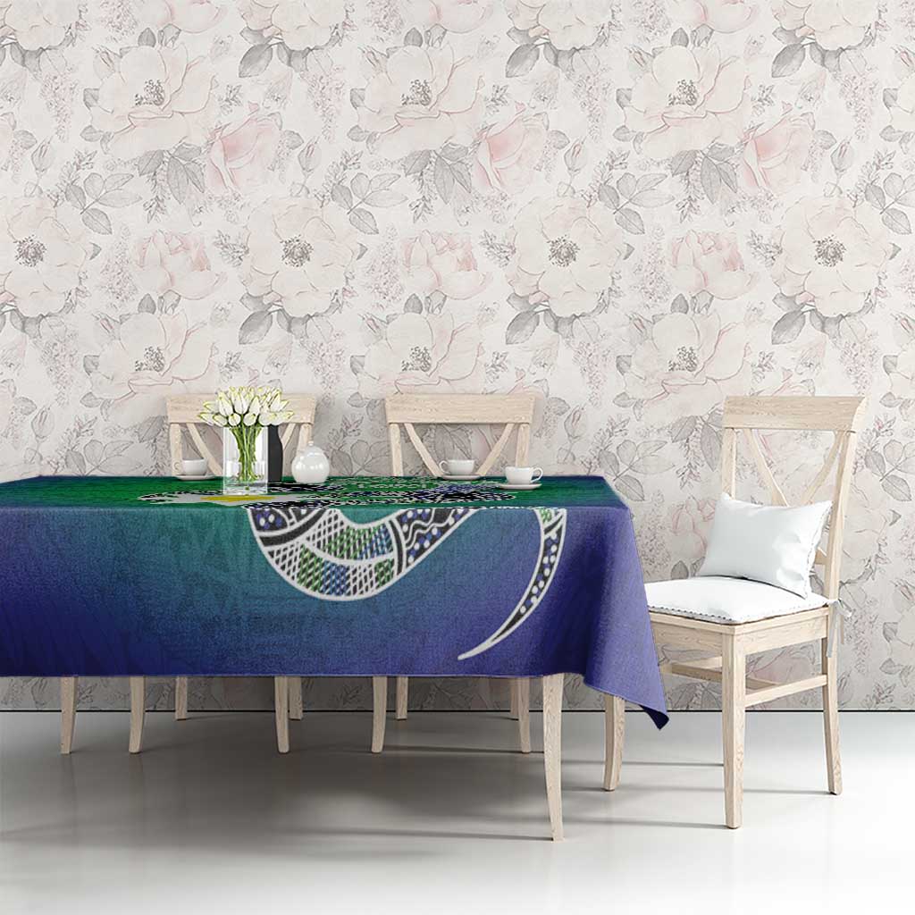 Australia Saibai Island Tablecloth Papuan Black Snake With Dhari