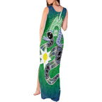 Australia Saibai Island Tank Maxi Dress Papuan Black Snake With Dhari