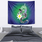 Australia Saibai Island Tapestry Papuan Black Snake With Dhari