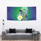 Australia Saibai Island Tapestry Papuan Black Snake With Dhari