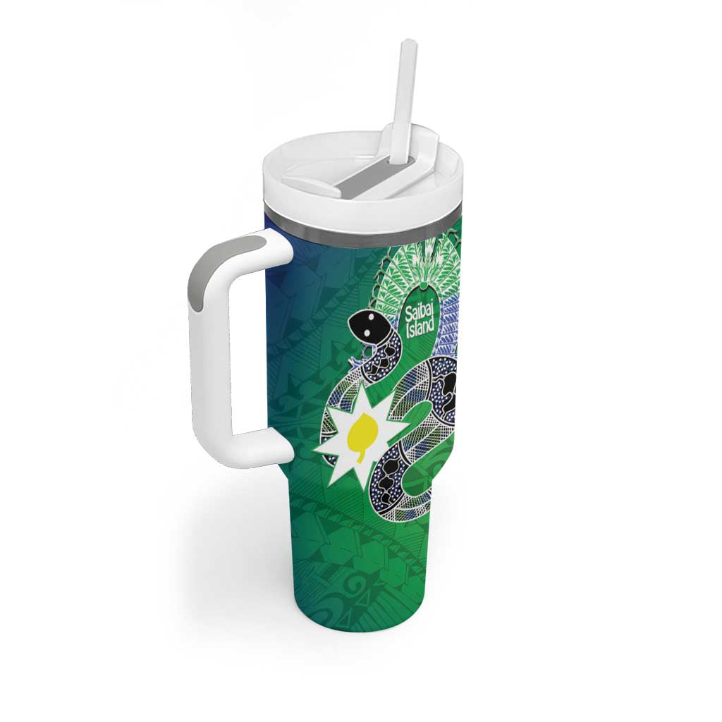 Australia Saibai Island Tumbler With Handle Papuan Black Snake With Dhari