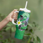 Australia Saibai Island Tumbler With Handle Papuan Black Snake With Dhari