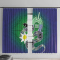 Australia Saibai Island Window Curtain Papuan Black Snake With Dhari