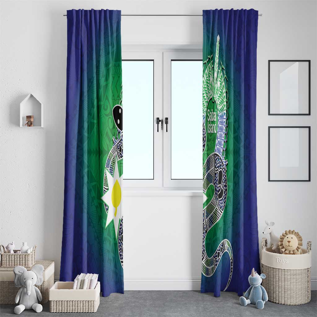Australia Saibai Island Window Curtain Papuan Black Snake With Dhari