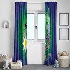 Australia Saibai Island Window Curtain Papuan Black Snake With Dhari