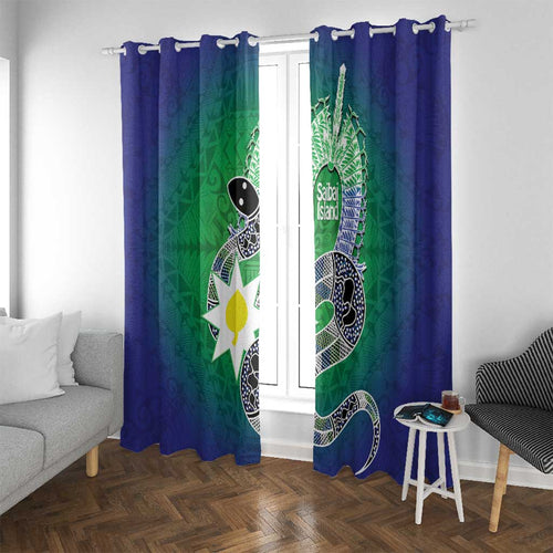 Australia Saibai Island Window Curtain Papuan Black Snake With Dhari