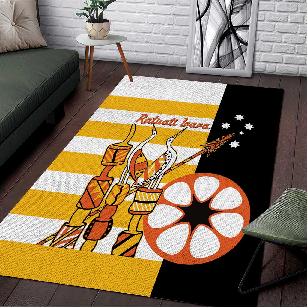Australia Tiwi Islands Area Rug Ratuati Irara Flag Style