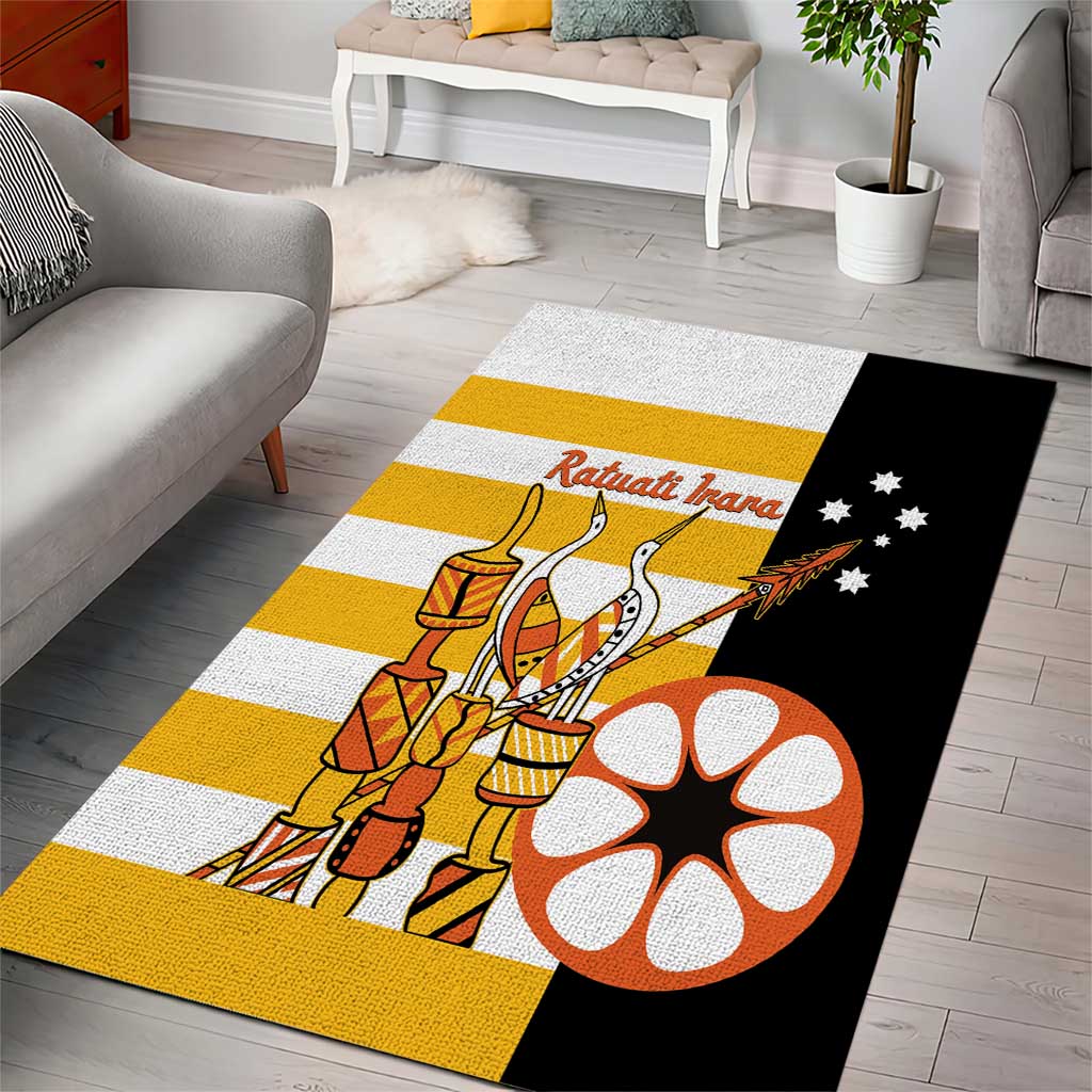 Australia Tiwi Islands Area Rug Ratuati Irara Flag Style