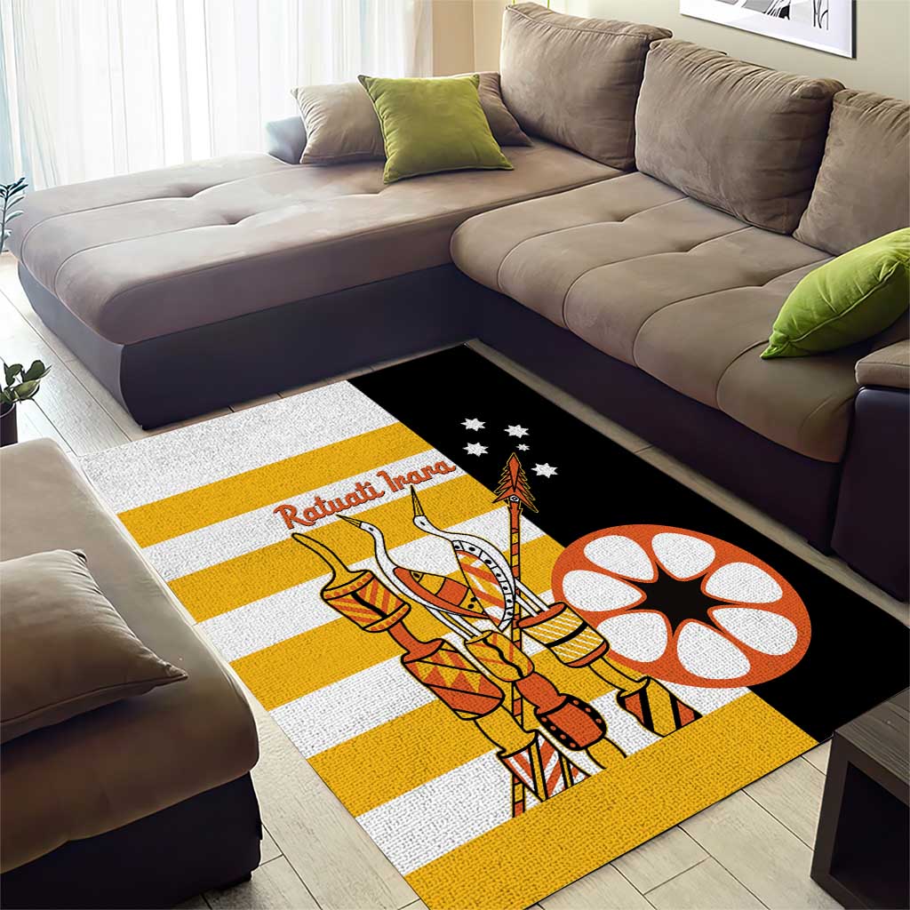 Australia Tiwi Islands Area Rug Ratuati Irara Flag Style