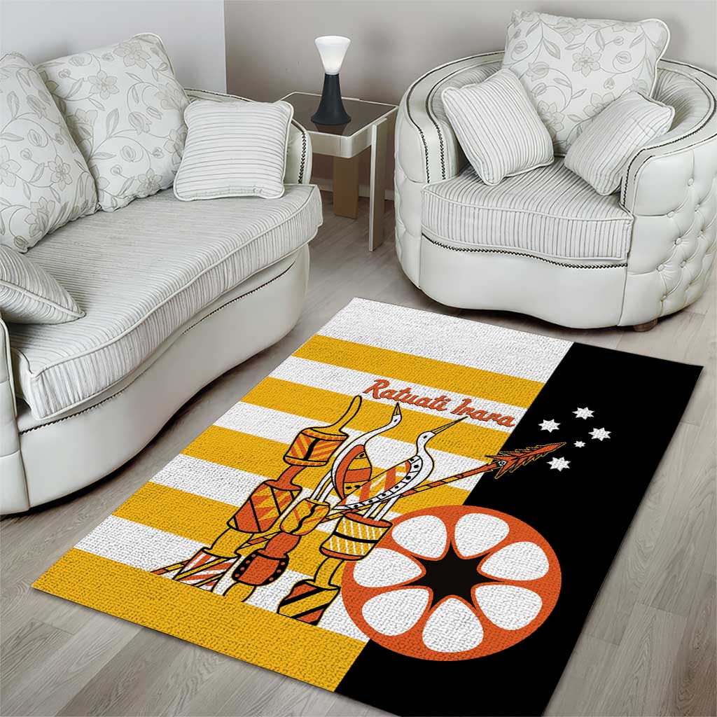 Australia Tiwi Islands Area Rug Ratuati Irara Flag Style
