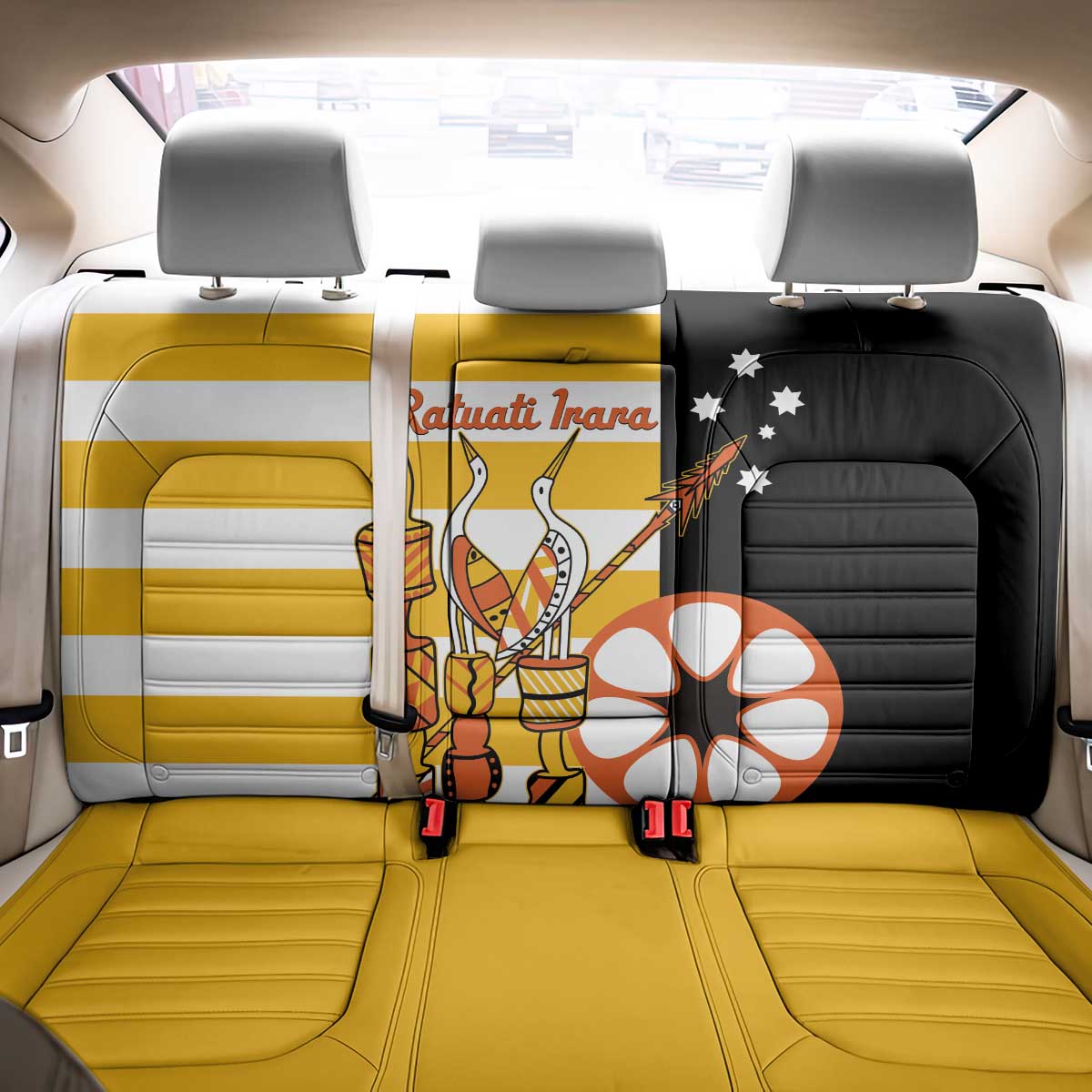 Australia Tiwi Islands Back Car Seat Cover Ratuati Irara Flag Style