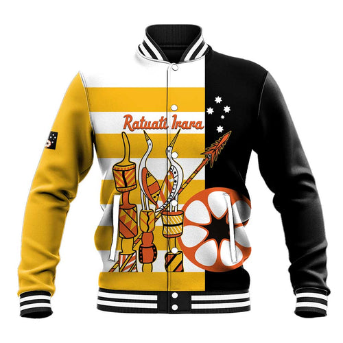 Australia Tiwi Islands Baseball Jacket Ratuati Irara Flag Style