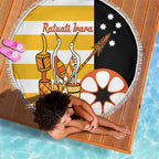 Australia Tiwi Islands Beach Blanket Ratuati Irara Flag Style