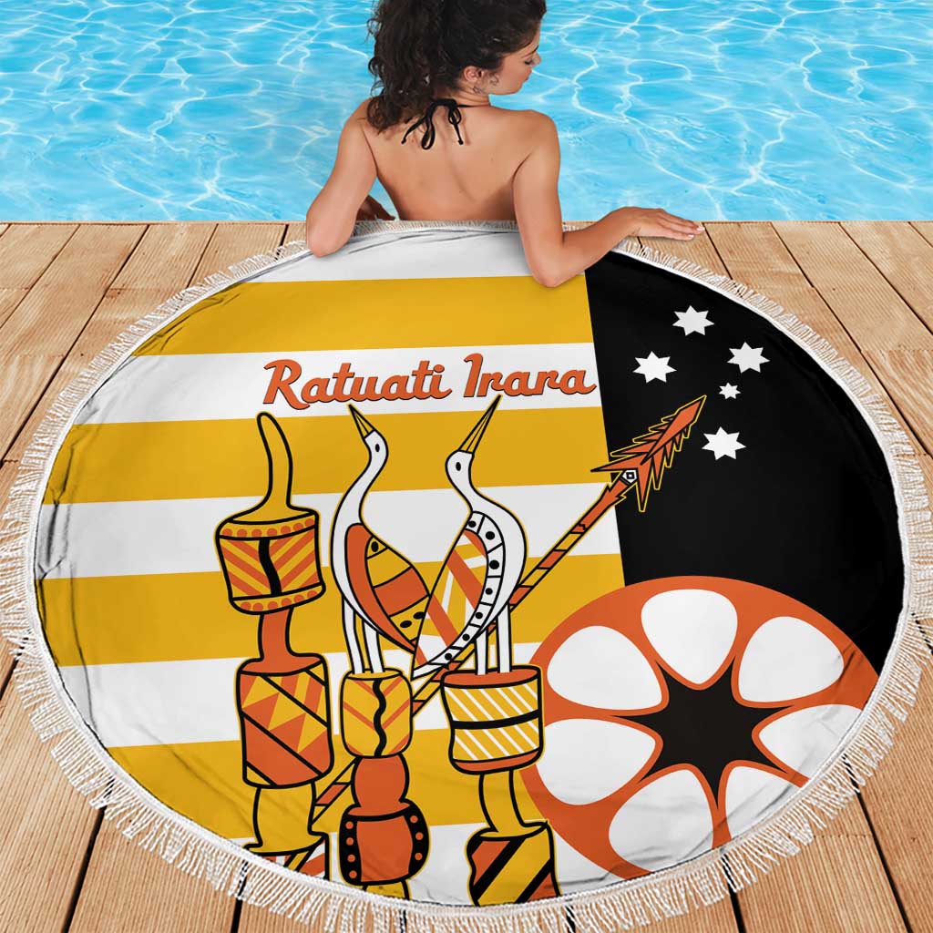 Australia Tiwi Islands Beach Blanket Ratuati Irara Flag Style