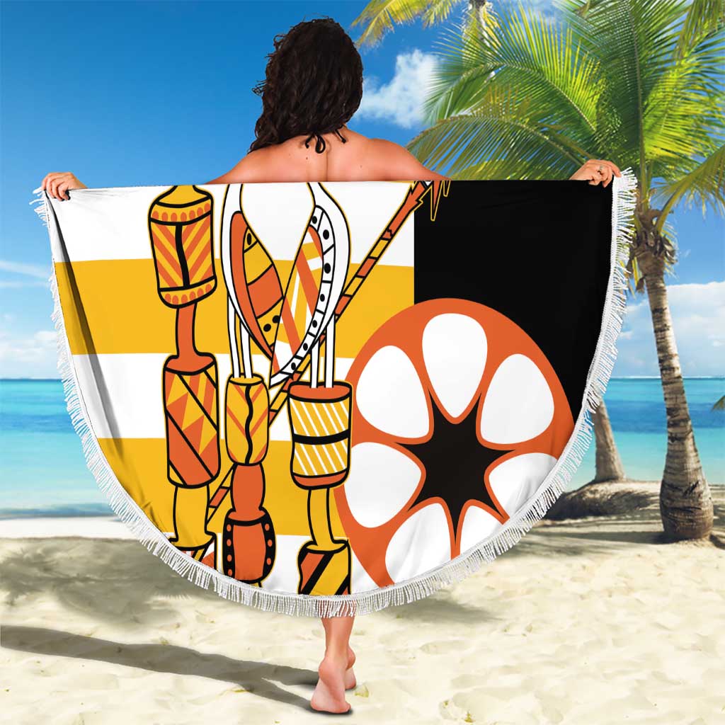 Australia Tiwi Islands Beach Blanket Ratuati Irara Flag Style