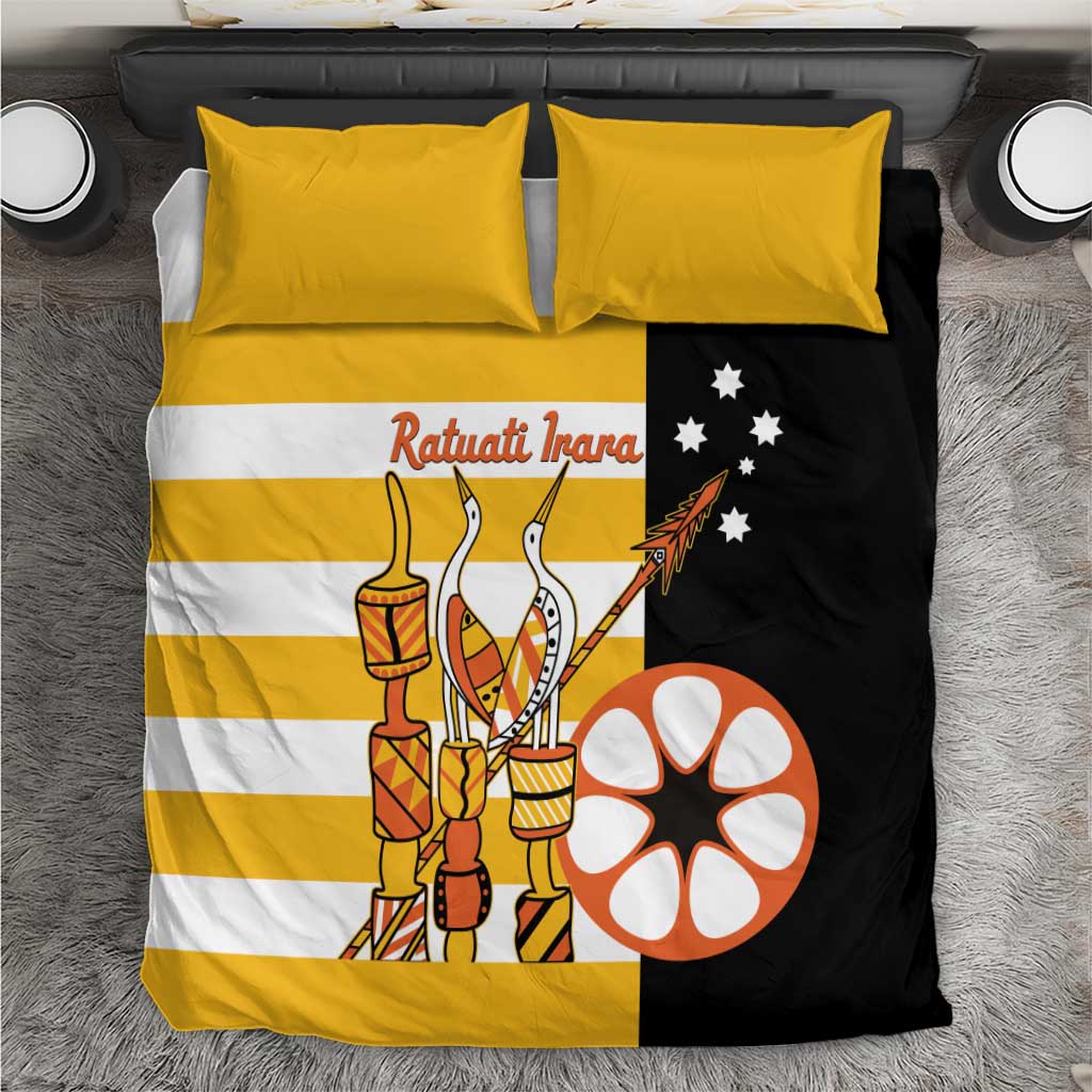 Australia Tiwi Islands Bedding Set Ratuati Irara Flag Style