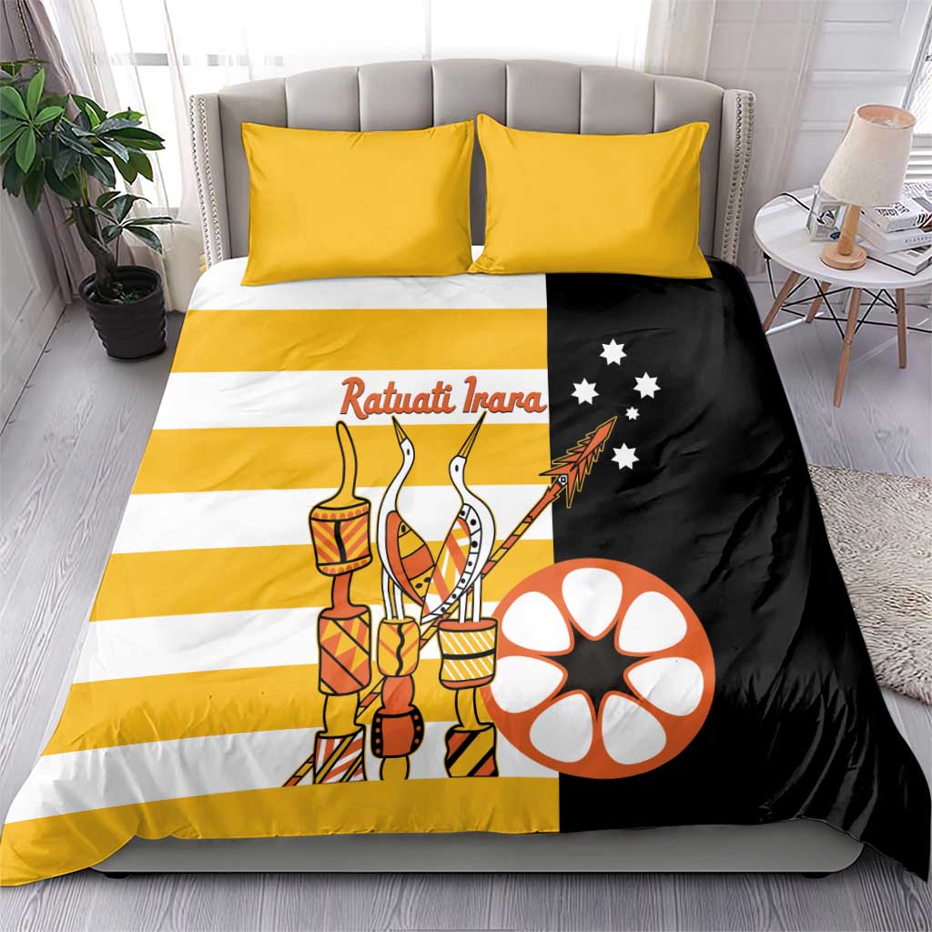 Australia Tiwi Islands Bedding Set Ratuati Irara Flag Style