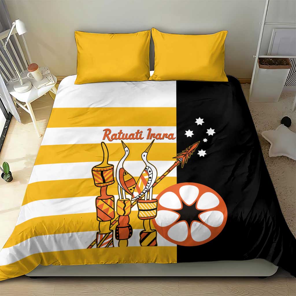 Australia Tiwi Islands Bedding Set Ratuati Irara Flag Style