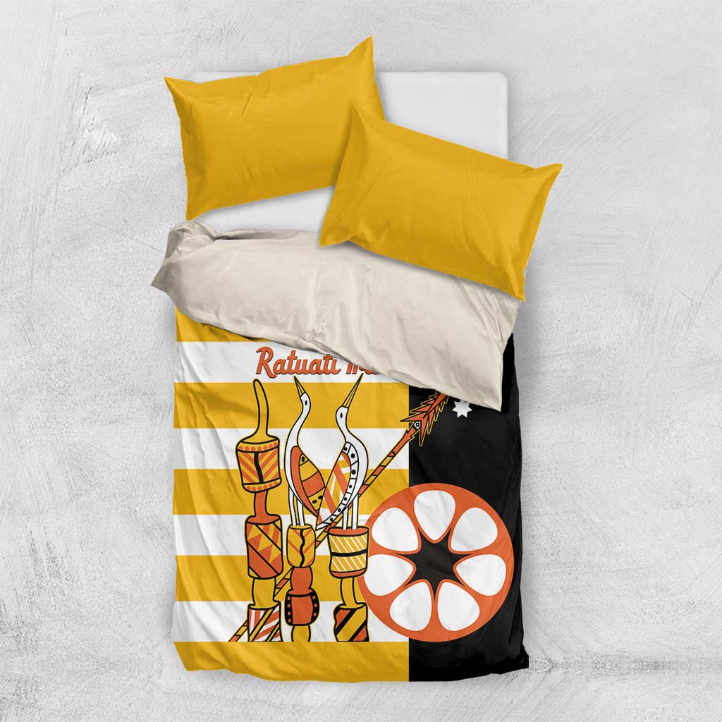 Australia Tiwi Islands Bedding Set Ratuati Irara Flag Style