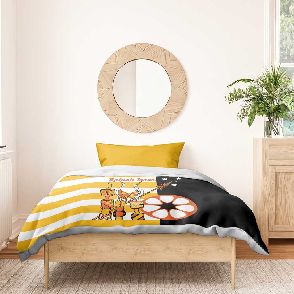 Australia Tiwi Islands Bedding Set Ratuati Irara Flag Style