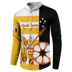 Australia Tiwi Islands Button Sweatshirt Ratuati Irara Flag Style