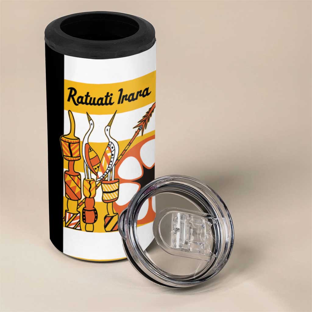 Australia Tiwi Islands 4 in 1 Can Cooler Tumbler Ratuati Irara Flag Style