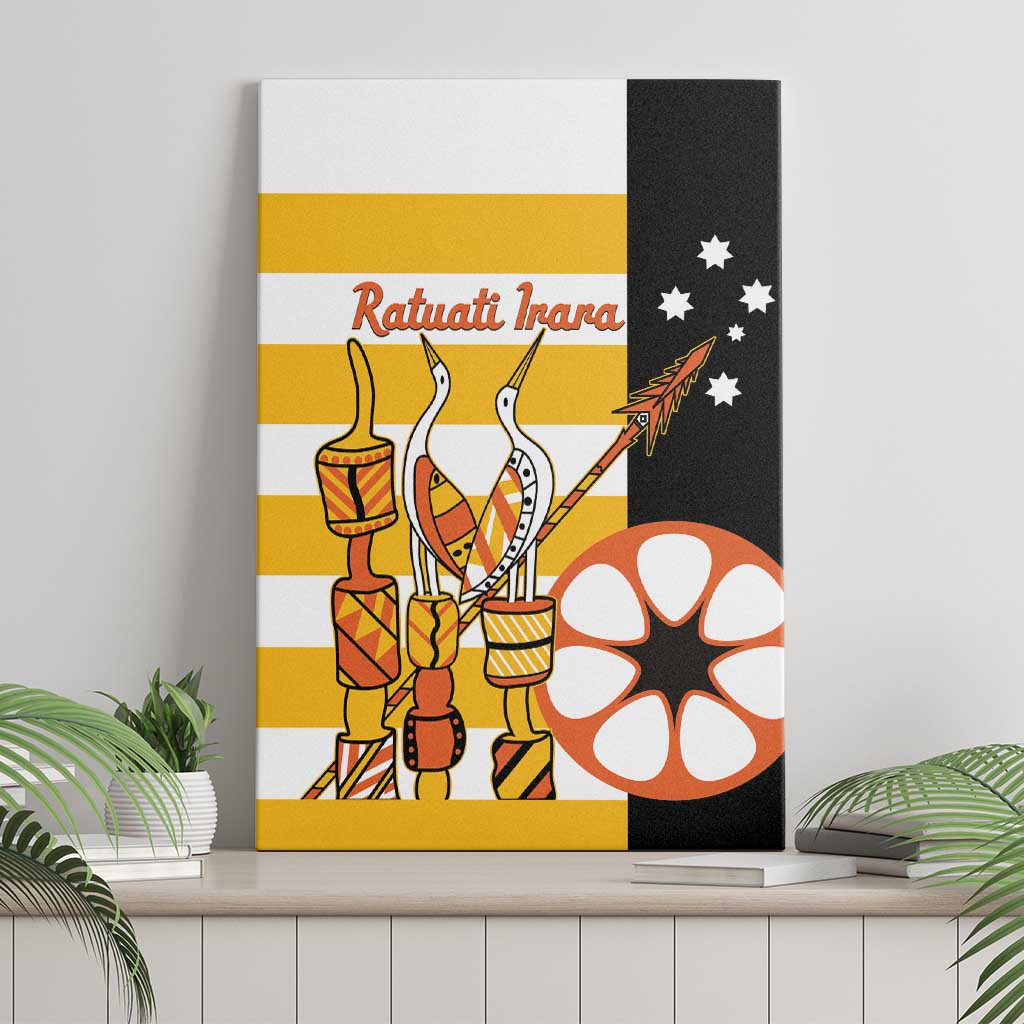 Australia Tiwi Islands Canvas Wall Art Ratuati Irara Flag Style