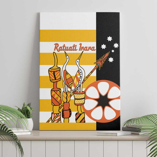 Australia Tiwi Islands Canvas Wall Art Ratuati Irara Flag Style