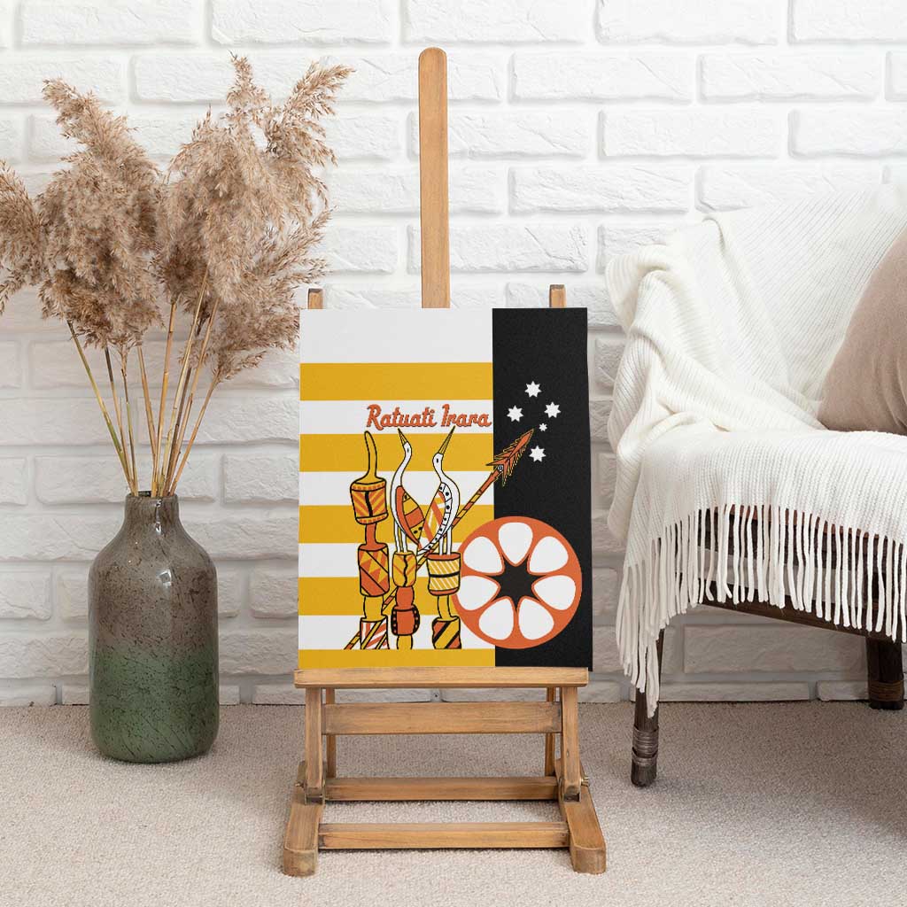 Australia Tiwi Islands Canvas Wall Art Ratuati Irara Flag Style