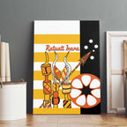 Australia Tiwi Islands Canvas Wall Art Ratuati Irara Flag Style