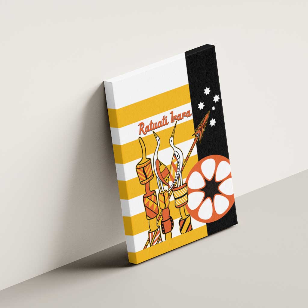 Australia Tiwi Islands Canvas Wall Art Ratuati Irara Flag Style