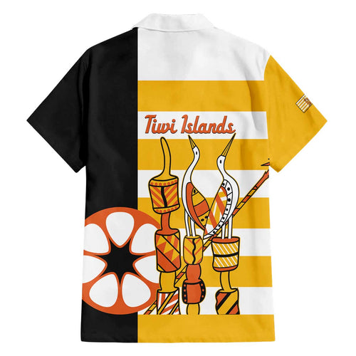 Australia Tiwi Islands Family Matching Off The Shoulder Long Sleeve Dress and Hawaiian Shirt Ratuati Irara Flag Style