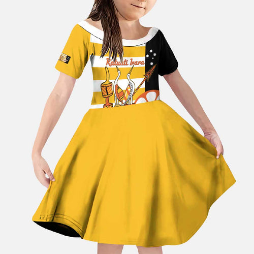 Australia Tiwi Islands Family Matching Summer Maxi Dress and Hawaiian Shirt Ratuati Irara Flag Style