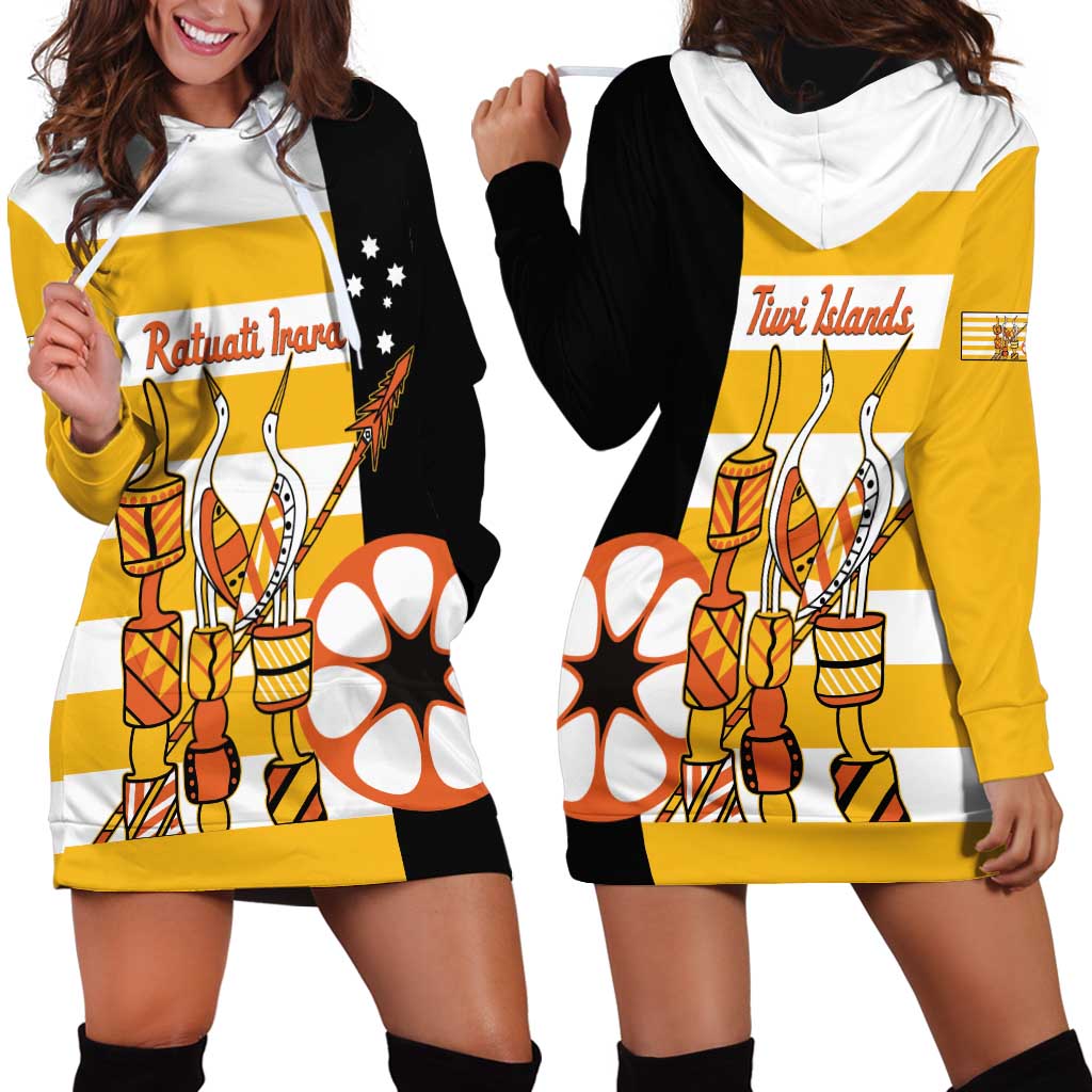 Australia Tiwi Islands Hoodie Dress Ratuati Irara Flag Style