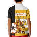 Australia Tiwi Islands Kid Polo Shirt Ratuati Irara Flag Style