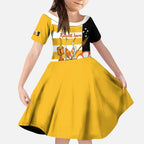 Australia Tiwi Islands Kid Short Sleeve Dress Ratuati Irara Flag Style