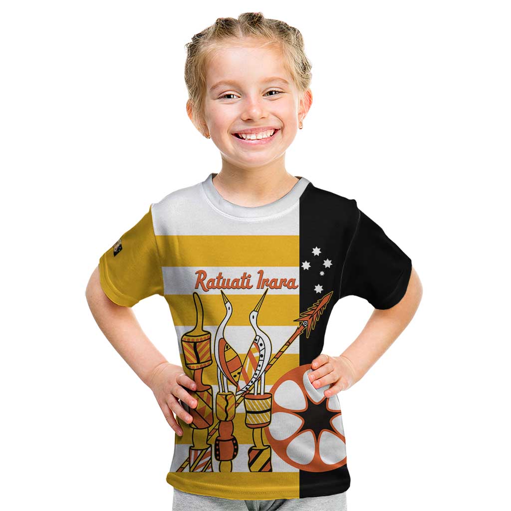 Australia Tiwi Islands Kid T Shirt Ratuati Irara Flag Style