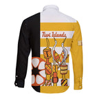 Australia Tiwi Islands Long Sleeve Button Shirt Ratuati Irara Flag Style