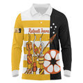 Australia Tiwi Islands Long Sleeve Polo Shirt Ratuati Irara Flag Style